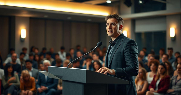 Curso de Oratória Presencial que Transforma sua Comunicação e Aumenta sua Confiança Curso de Oratória Presencial que Transforma sua Comunicação e Aumenta sua Confiança